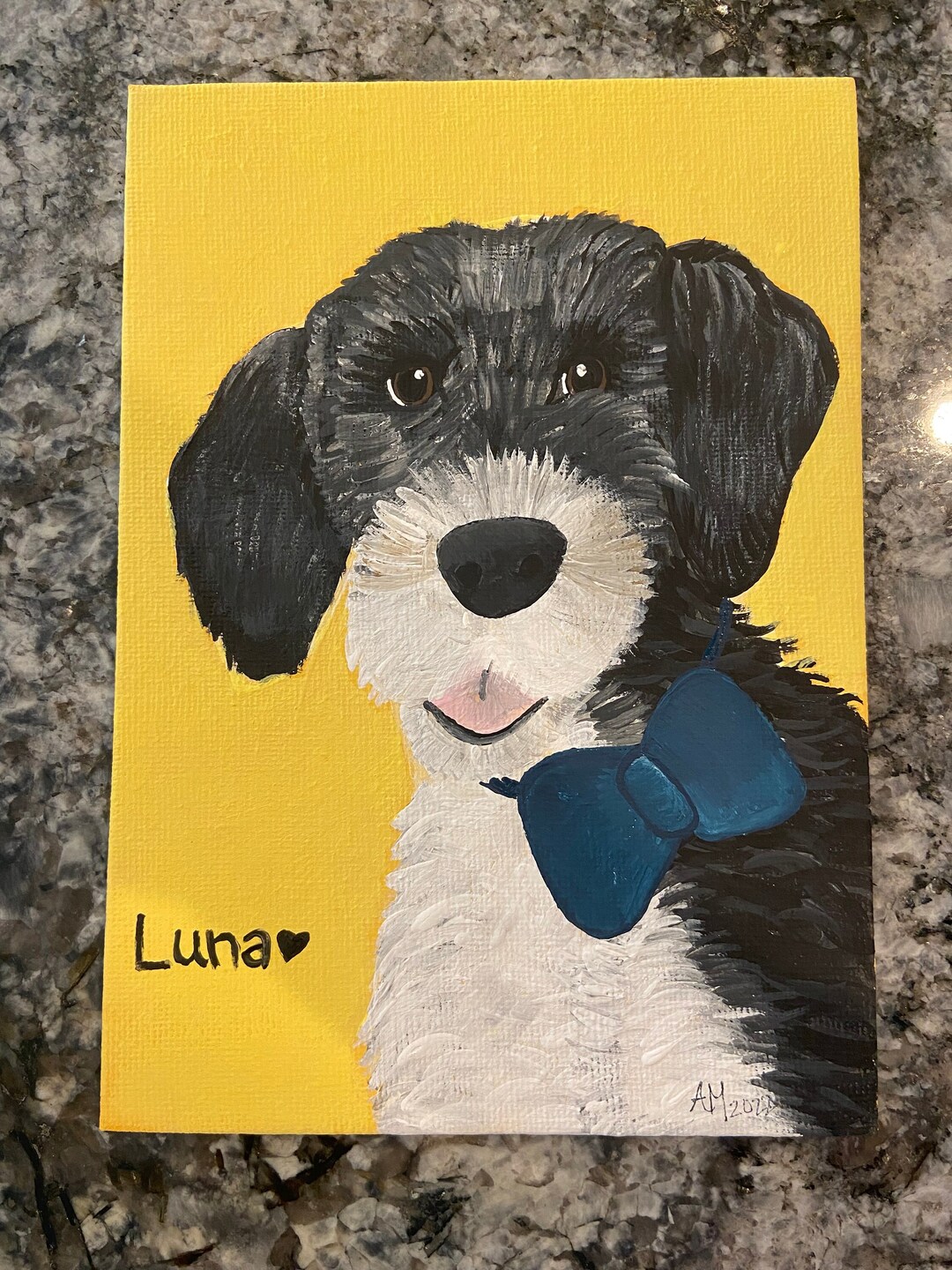 5x7 Small Acrylic Animal Face Painting dogs, Cats, Other Pets, Etc Etsy