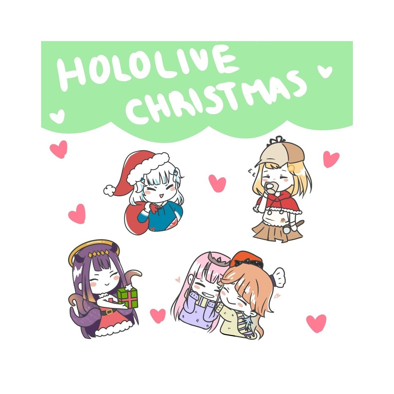 Limited Edition Hoiday Vtuber Sticker Pack - Etsy