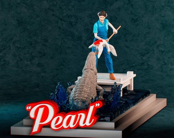 1/8th Scale Pearl And Her Alligator, from The Movie "Pearl: An X-Traordinary Orign Story"