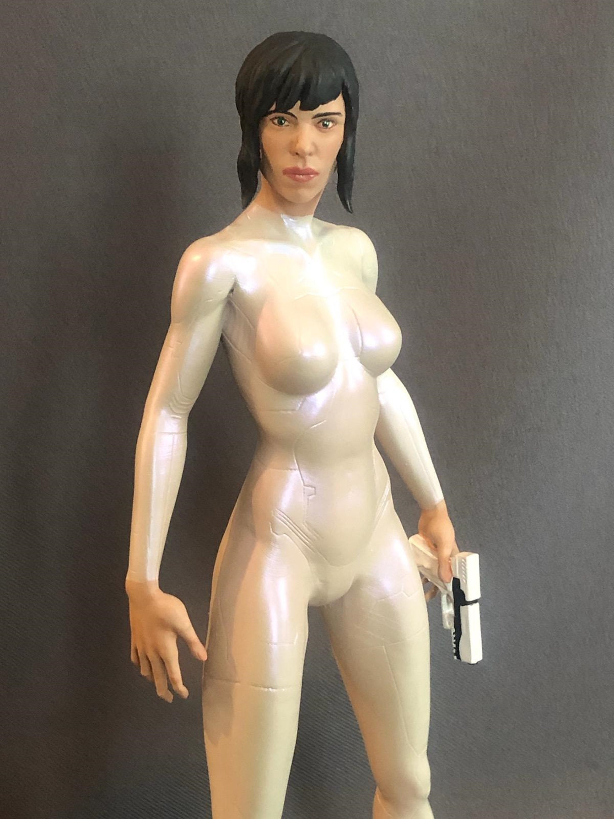 1 8th Scale Ghost In The Shell Resin Model Kit With Gun And Etsy