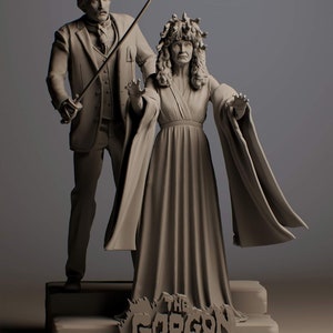 1/8th Scale Gorgon and Karl Hammer Film &quot;The Gorgon&quot; Resin Model Kit