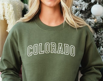 Colorado Crewneck Sweatshirt: Soft Fleece State Gift