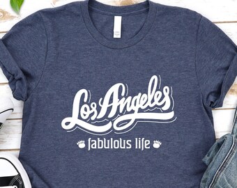 Los Angeles Tee: Soft Cotton LA Shirt, California Gift