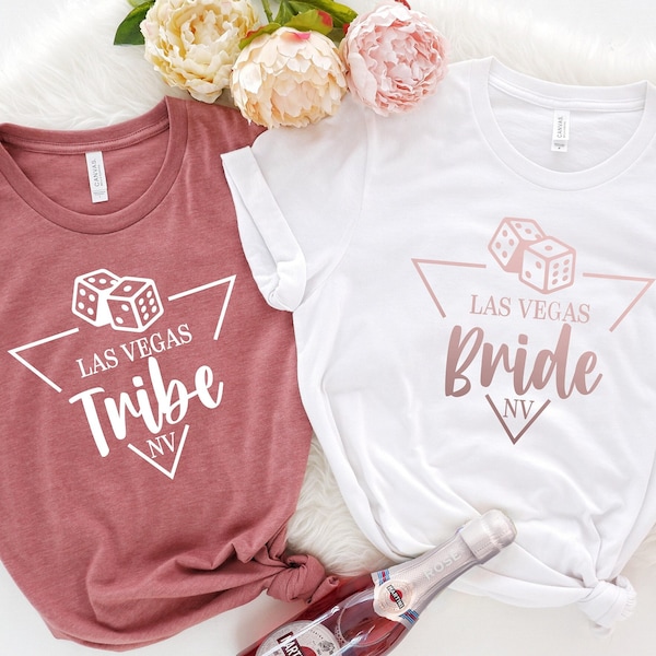 Las Vegas Bachelorette Party Shirts: Bride & Tribe Matching Tees