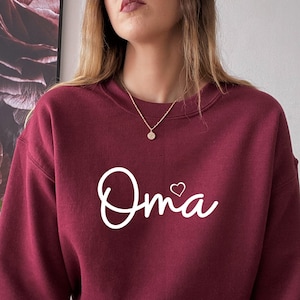 Oma Sweatshirt, Oma Sweater, Oma Gift Sweatshirt, Oma Sweat, Pregnancy Announcement Sweatshirt, New Oma Gift Sweat, Grandma Gift Sweatshirt