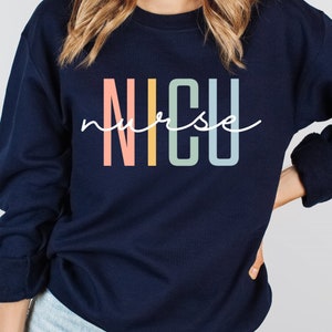 NICU Nurse Crewneck Sweatshirt, NICU Nurse Sweater, Neonatal Icu Sweat, Neonatal Intensive Care Unit Nurse Sweatshirt, NICU Squad Sweatshirt