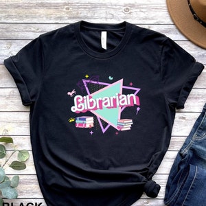 Librarian Shirt, School Librarian Shirt, Colorful Librarian Shirt, 90s Shirt, 90s Librarian shirt, Colorful School Shirt