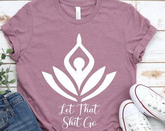 Yoga Graphic Tee, Meditation Relax Shirt, Ring-Spun Cotton