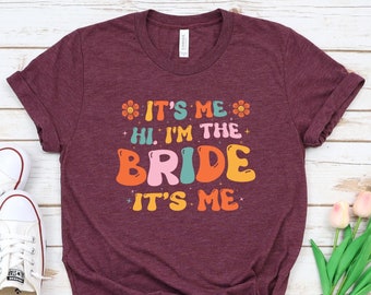 Funny Bride T-Shirt: Retro Groovy Bridal Shower Gift