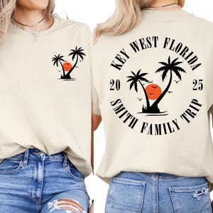 Personalized Family Beach Vacation Shirt, Customized Family Trip T-Shirt, Family Name Matching Super Soft Comfy Shirts, Beach Trip