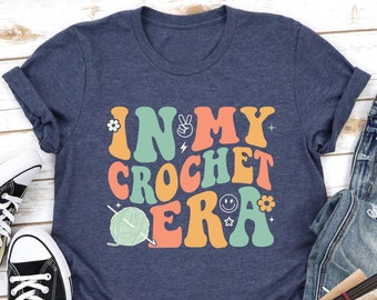 In My Crochet Era Shirt: Vintage Style Retro Graphic Tee