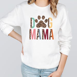 Dog Mama Sweatshirt, Retro Dog Mom Sweater, Dog Owner Pullover, Dog Mom Gift, Mothers Day Gift, Fur Mama Sweater, Dog Lover Crewneck Sweater