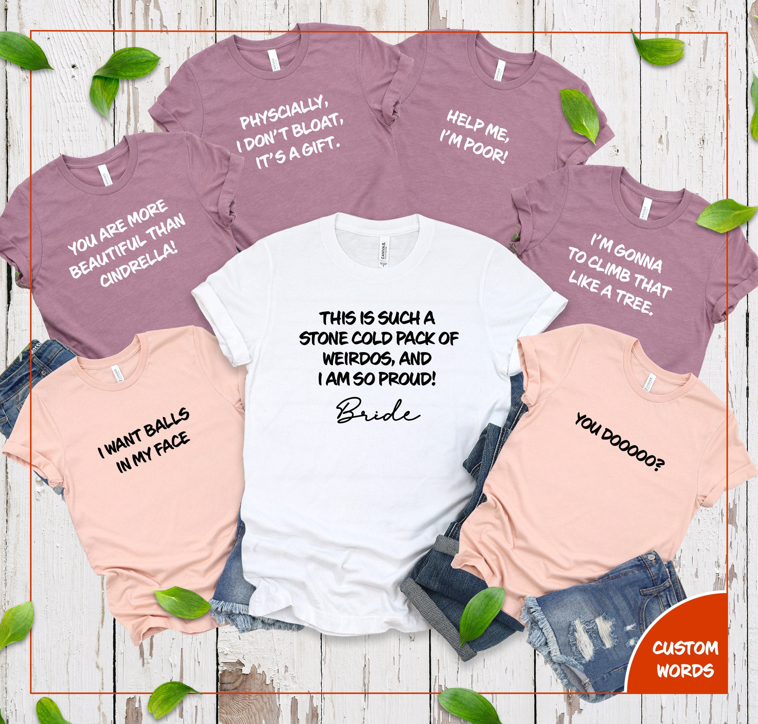 Quote Bridesmaid Shirts Funny Bachelorette Party Shirts Bridesmaids Movie  Bachelorette, image size:2500x2389