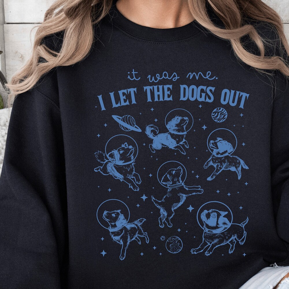 I Let The Dogs Out. Dog Walker Sweatshirt. Dog Walker Shirt. I Walk The Dogs. Dog Sitter Gift, Unisex Sweatshirt Livingmall