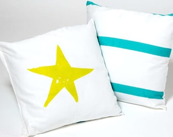 Kids Bedding Organic Cotton Star Pillow: Baby Nursery Decor