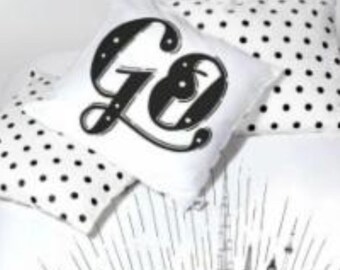 Kids Bedding Organic Cotton Crib Pillow: Black Dots, Eco-Friendly Baby Bedding