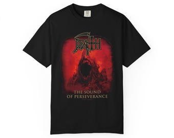 Camiseta con la portada del álbum Muerte / El sonido de la perseverancia