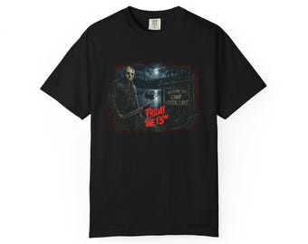 Camiseta con máscara de Jason de Viernes 13 / Camiseta con estampado de película de terror