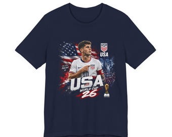 Camiseta unisex de Christian Pulisic de EE. UU. para la Copa Mundial 26