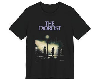 Camiseta unisex con el póster de la película El Exorcista / Camiseta de película de terror, diseño de póster vintage