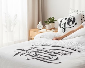 Kids Bedding Organic Cotton Crib Size Duvet Cover: Explore The World Design, Baby Infant Toddler