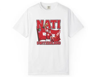 Nati Schweiz WM T-Shirt | Schweizer Flagge Fussball Fan Tee