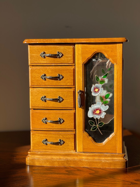 Glass & Mirror Jewelry Box