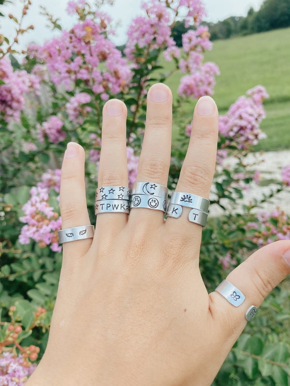 Custom Stamped Rings Etsy