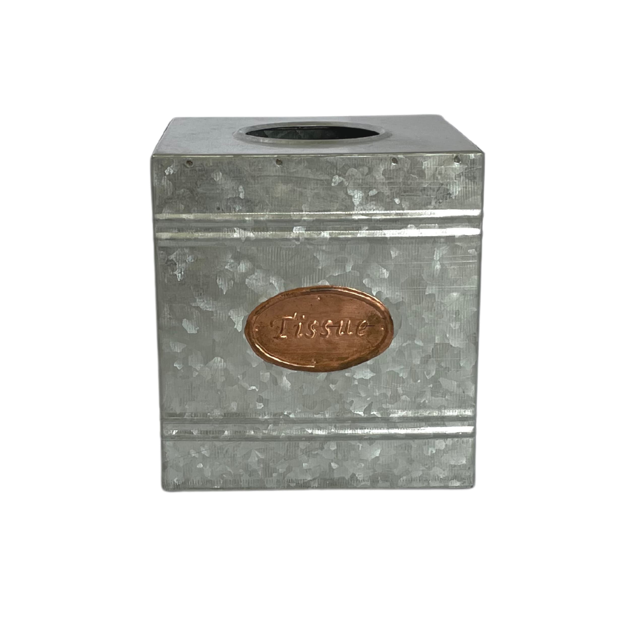 Box, Tissue Box Cover in Stamped Rustic Silver – Memphis Grand®