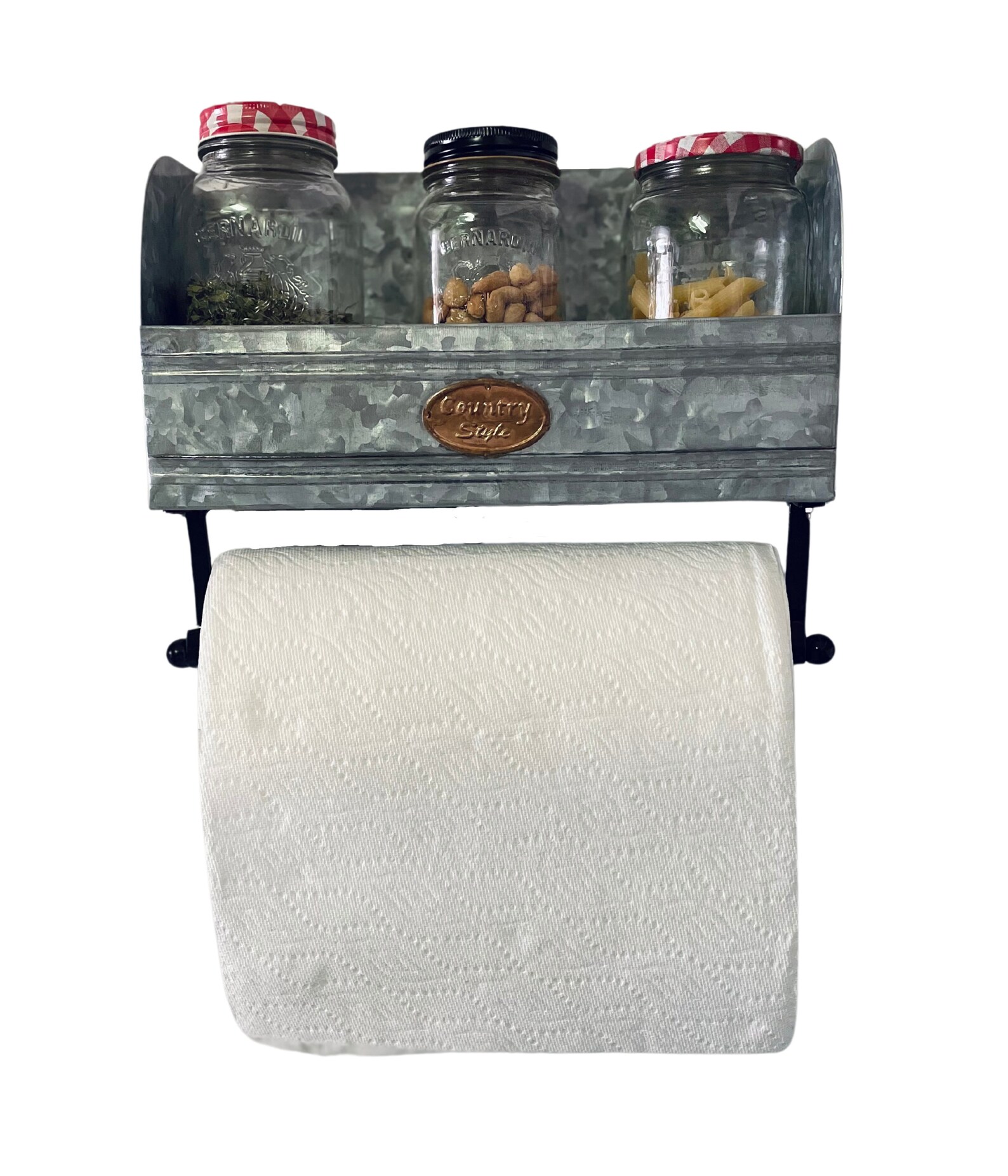 Farmhouse Paper Towel Holder Wall Mount Kitchen Towel Holder Etsy