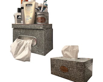 Wall Mount Tissue Box Holder, Farmhouse Tissue Box Cover Rectangular, Rustic Tissue Box Holder, Rustic Tissue Box Cover Rectangular