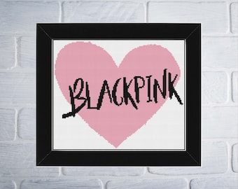 Blackpink Cross Stitch Logo Kpop PATTERN ONLY
