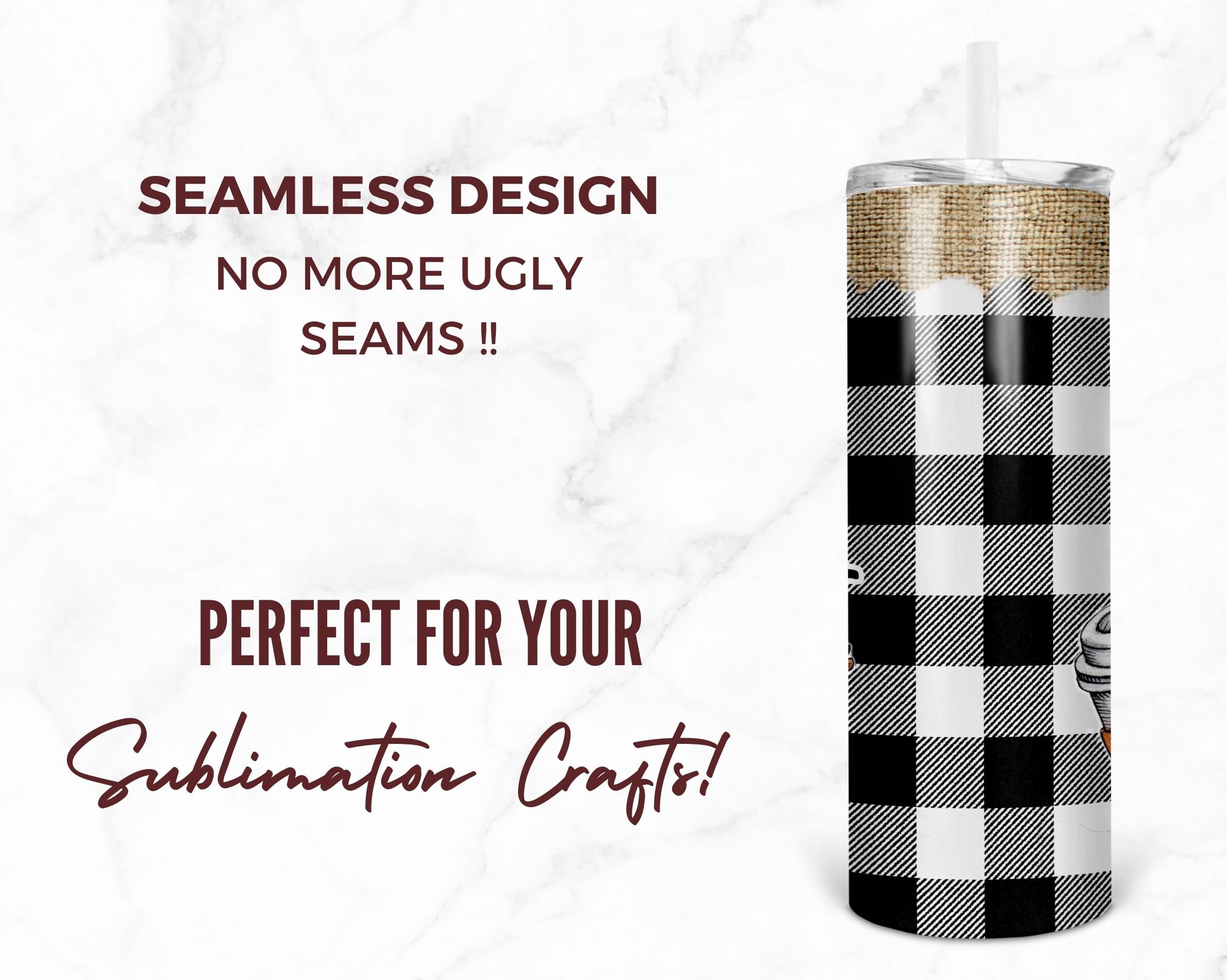 20oz Skinny Tumbler Sublimation Design Happy Fall Y'all Template for ...
