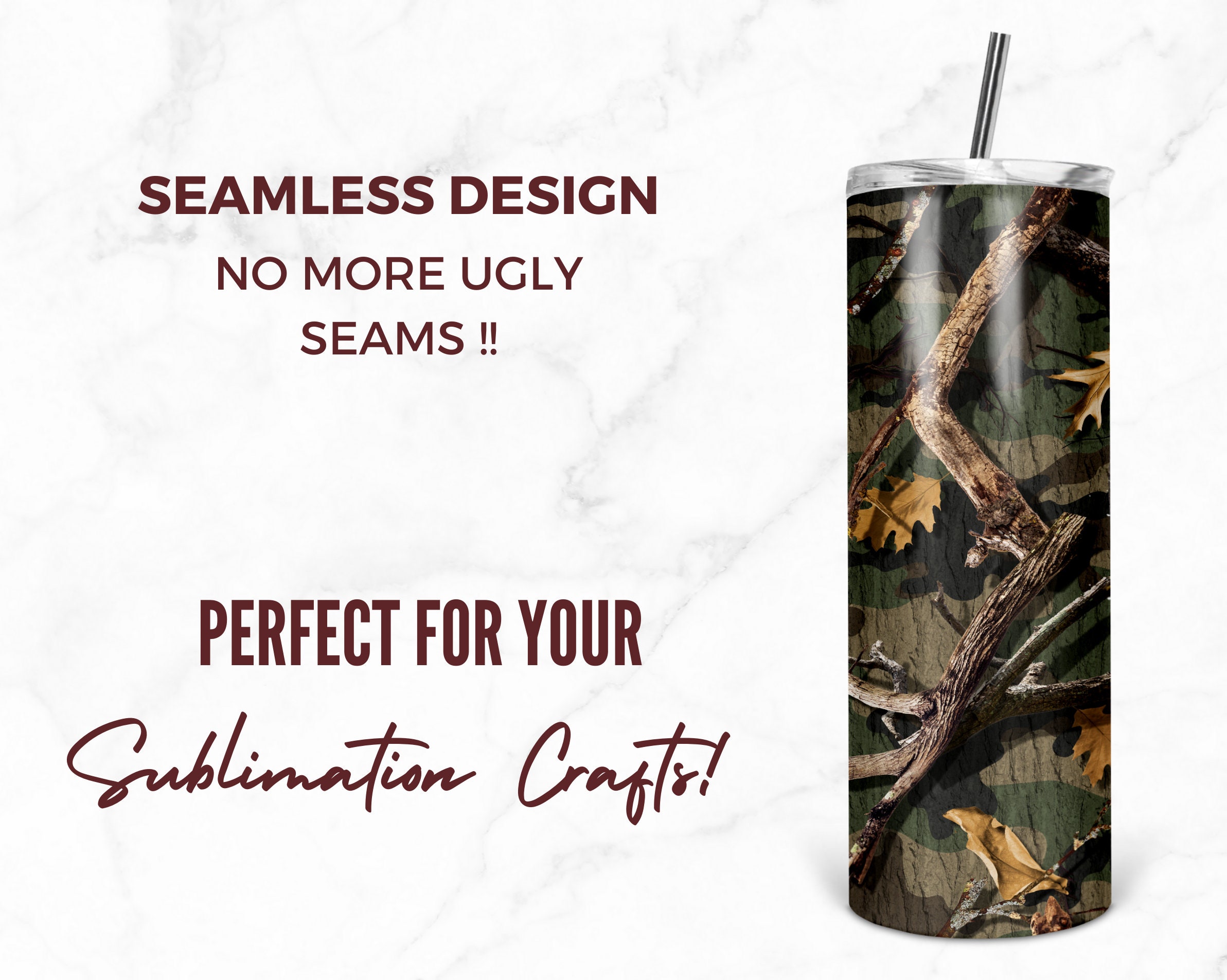 Hunting Life 20 Oz Skinny Tumbler Deer Hunting Sublimation Design ...