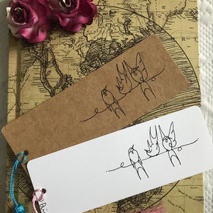 Swallows on a Line Bookmark