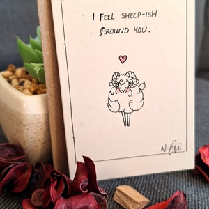 Süßes Wortspiel Valentinstag | Mini Karte