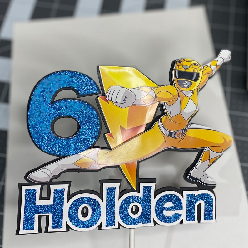 Power Rangers 3D Cake Topper Power Ranger Cake Topper Power Range Party