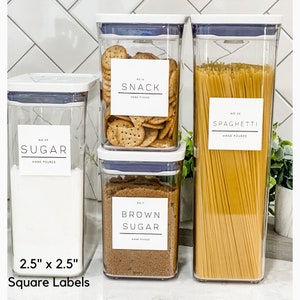 Printable Modern Pantry Labels | Minimalist Pantry Labels | Contemporary Pantry Labels | Instant Download PNG + PDF