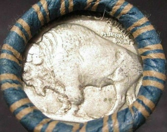 One Dollar Buffalo Nickel Coin Half Roll - Old US Coin Lot ~ ESTATE SALE ~ **No Date** **Dateless**