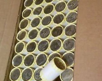 ESTATE SALE ~ Unsearched Half Dollar Coin Roll ~ Estate roll ~ 20 Copper/Nickel Kennedy Halves ~ FREE Silver Half With Bulk Purchase!!