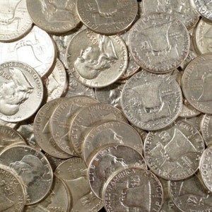 Franklin Half Dollars , 90% Silver Coin Lot, Circulated, Choose How Many! Estate!