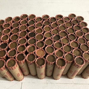 ESTATE Sale Rolls of Unsearched Wheat Pennies Circulated AG-AU Nice Rolls image 1