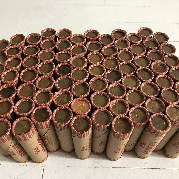 ESTATE Sale ~ Rolls of Unsearched Wheat Pennies ~ Circulated AG-AU ~ Nice Rolls!