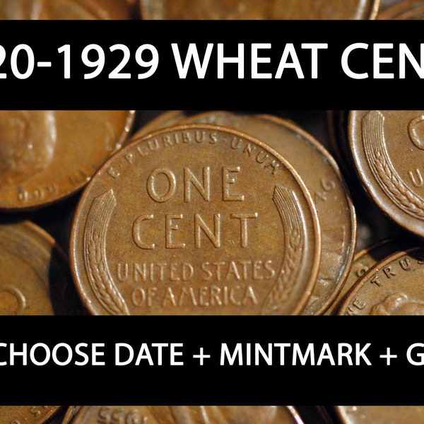 1920-1929 PDS Lincoln Cent Penny Good (G) to Extremely Fine (EX): Choose your specific date, mintmark, & grade!