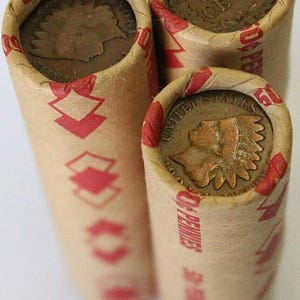 ESTATE SALE ~ Indian Head Ends ~ Lincoln Wheat Rolls Unsearched Cents US Coin Pennies *Each Purchase is for 1 roll*