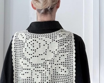Filet Crochet Collar | Crochet Collar | Lace Collar