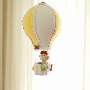 Heißluftballon Baby Mobile: Pastell Kinderzimmer Dekor, Abenteuer Thema