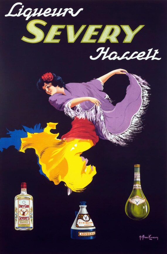 0424.decoration Poster for Room.home Interior.vintage Wall Design.quality Reproduction Art Print.belgian Ad Liquor Severy Bar Lady