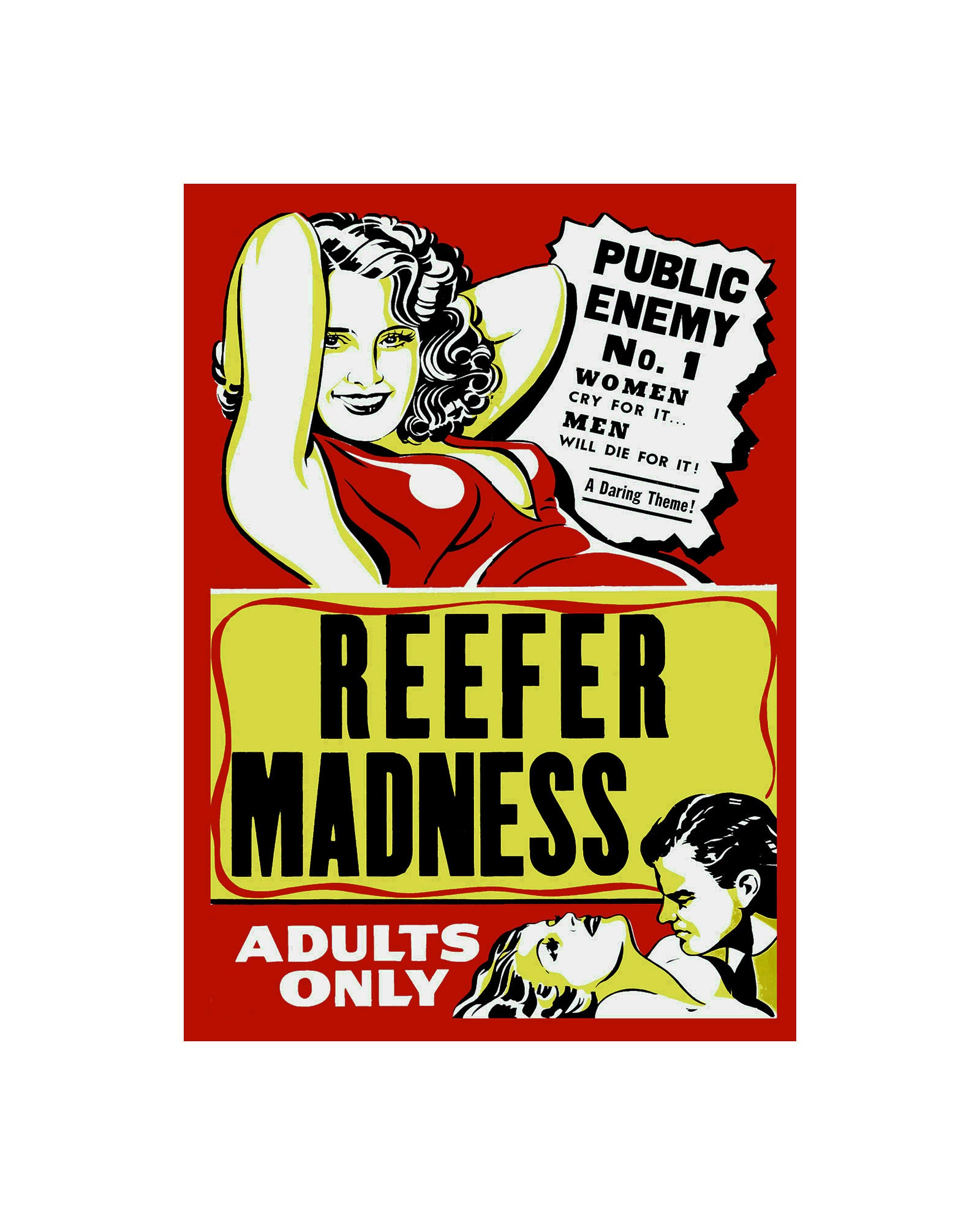 8863.Decoration Poster.Home room interior print.Reefer Madness.Marijuana cult 