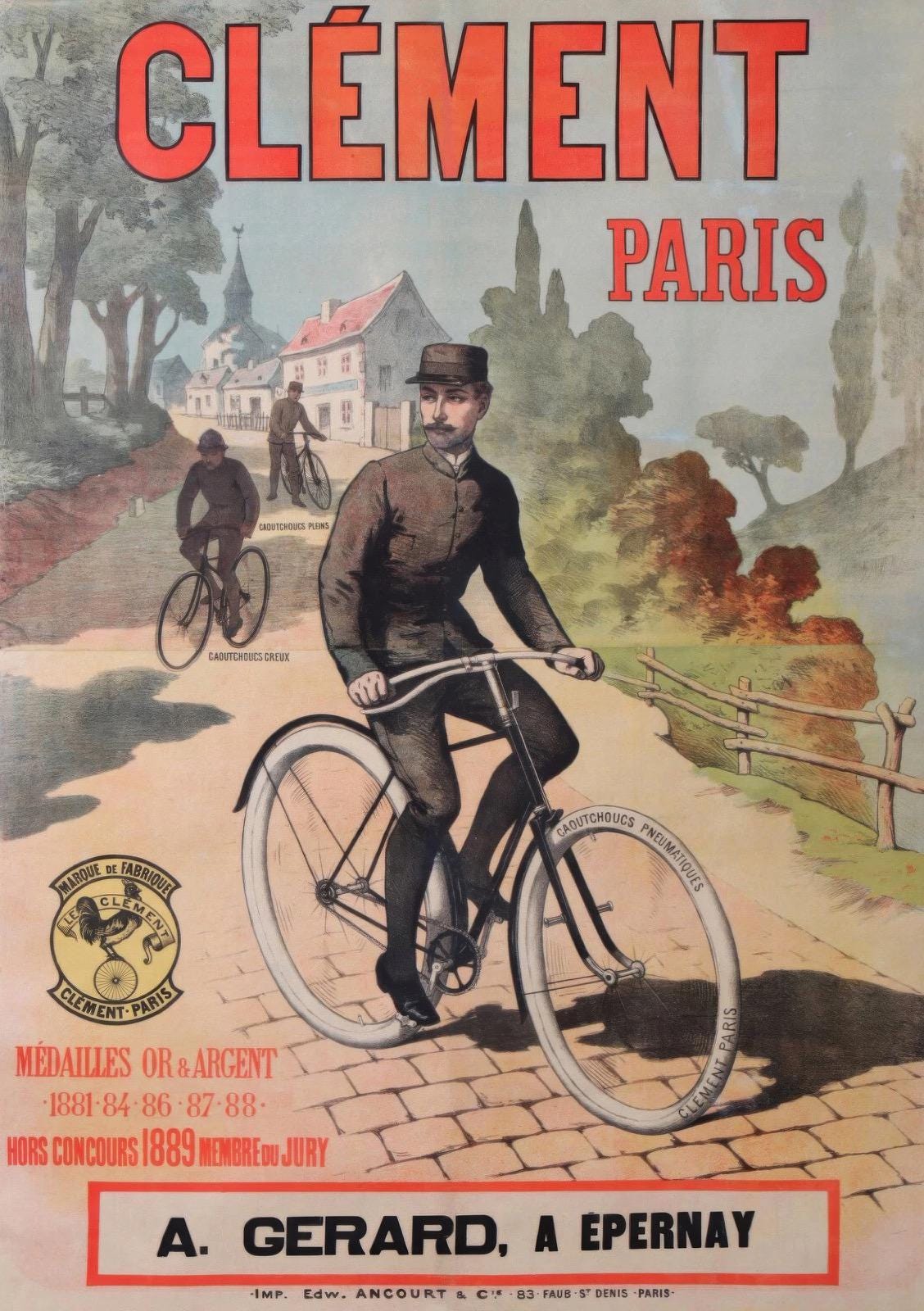 Cycles Clement Paris | (Jean de Paléologue) PAL | Poster Passion